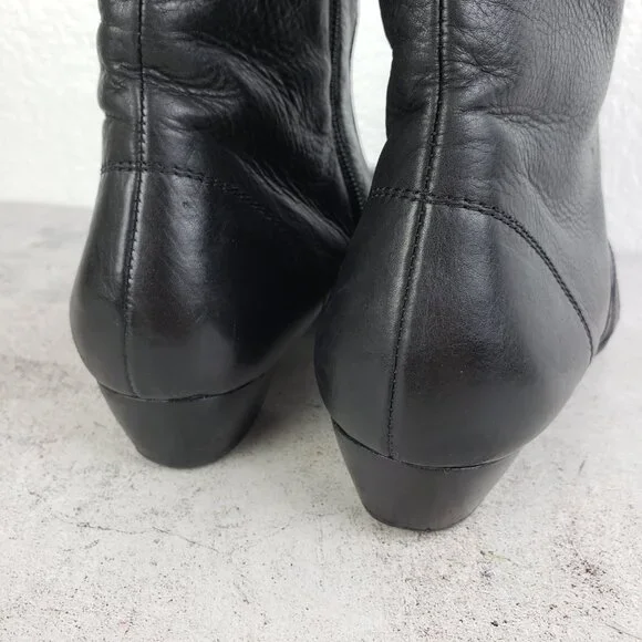 Paul Green Munchen Boots Black Leather Ankle Booties size US 7 - Picture 13 of 13